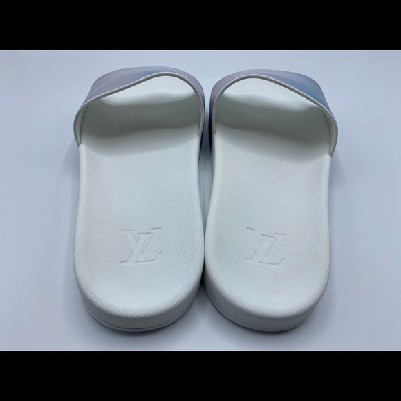 Rose Waterfront Mule Iridescent Monogram sz 8 1/2 - Picture 7 of 16